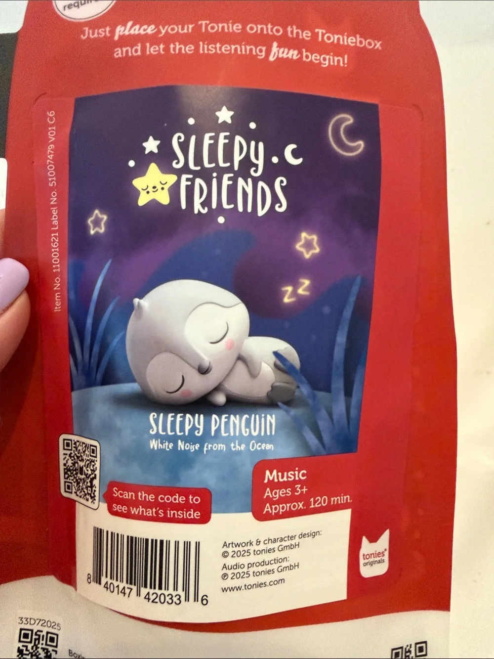 NWT Tonies Sleepy Friends Sleepy Penguin Audio Character - White